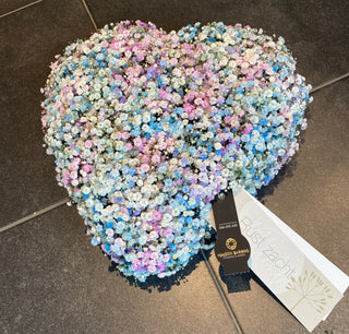 Hart met gypsophilia